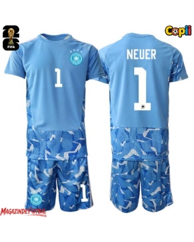 Germania Manuel Neuer #1 Portarii Echipament de Fotbal Replică Mondial 2026 Copii Deplasare (+ Șorturi)